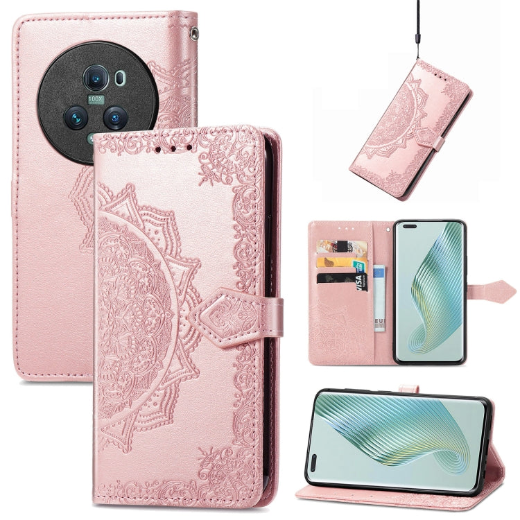 Custodia per telefono in pelle goffrata fiore mandala, For Honor Magic5 Pro, For Honor Magic5, For Nokia C3, For Nokia G22