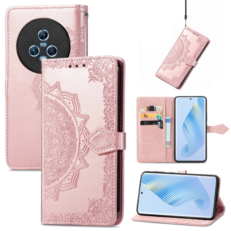 Custodia per telefono in pelle goffrata fiore mandala, For Honor Magic5 Pro, For Honor Magic5, For Nokia C3, For Nokia G22