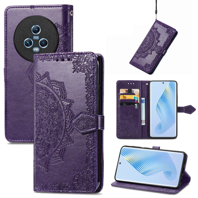 Custodia per telefono in pelle goffrata fiore mandala, For Honor Magic5 Pro, For Honor Magic5, For Nokia C3, For Nokia G22