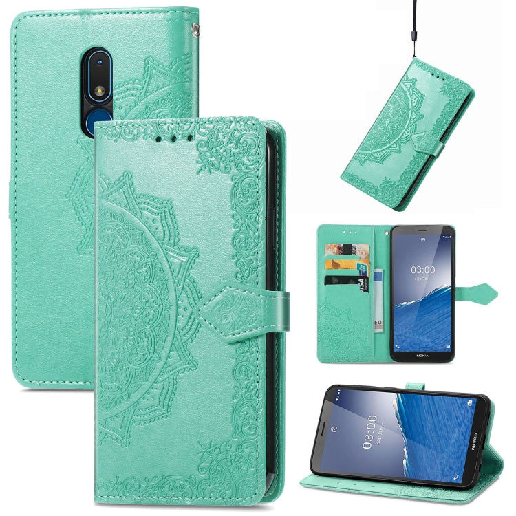 Custodia per telefono in pelle goffrata fiore mandala, For Honor Magic5 Pro, For Honor Magic5, For Nokia C3, For Nokia G22