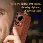 Custodia per telefono AZNS in pelle goffrata 3D, For Xiaomi 13 Lite / Civi 2
