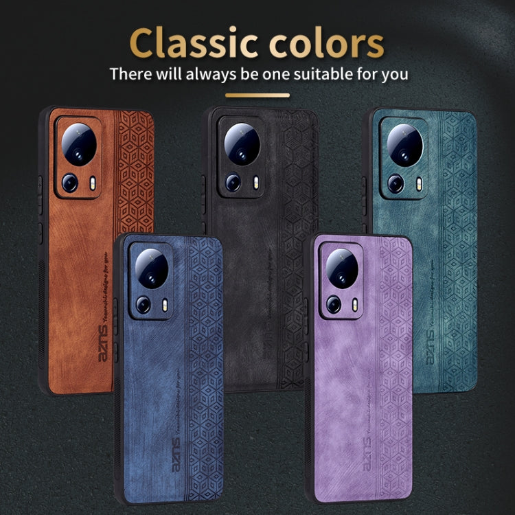 Custodia per telefono AZNS in pelle goffrata 3D, For Xiaomi 13 Lite / Civi 2