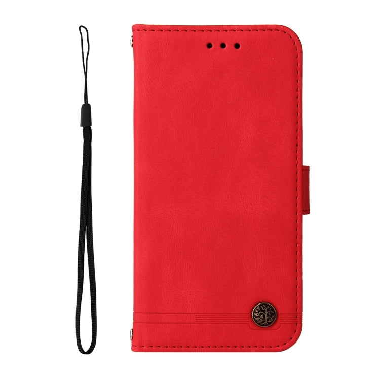 Custodia in pelle con bottone metallo per Redmi Note 12 4G