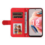 Custodia in pelle con bottone metallo per Redmi Note 12 4G