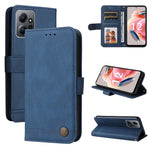 Custodia in pelle con bottone metallo per Redmi Note 12 4G
