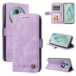 Custodia in pelle con bottone metallo per Redmi Note 12 4G