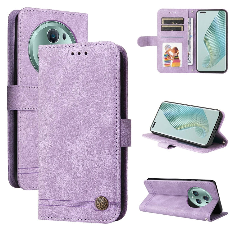Custodia in pelle con bottone metallo per Redmi Note 12 4G