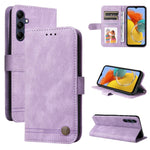 Custodia in pelle con bottone metallo per Redmi Note 12 4G
