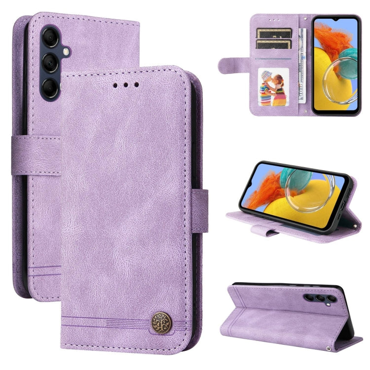 Custodia in pelle con bottone metallo per Redmi Note 12 4G