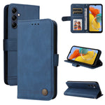 Custodia in pelle con bottone metallo per Redmi Note 12 4G