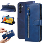 Custodia in pelle con cerniera per Xiaomi Redmi Note 12