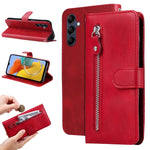 Custodia in pelle con cerniera per Xiaomi Redmi Note 12