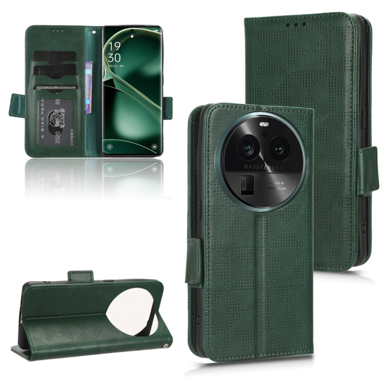 Custodia per telefono in pelle a triangolo simmetrico, For OPPO Find X6 5G, For OPPO Find X6 Pro 5G, For Huawei P60 Art, For Huawei P60 / P60 Pro