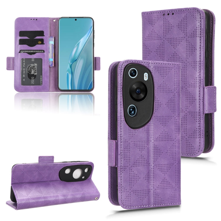 Custodia per telefono in pelle a triangolo simmetrico, For OPPO Find X6 5G, For OPPO Find X6 Pro 5G, For Huawei P60 Art, For Huawei P60 / P60 Pro