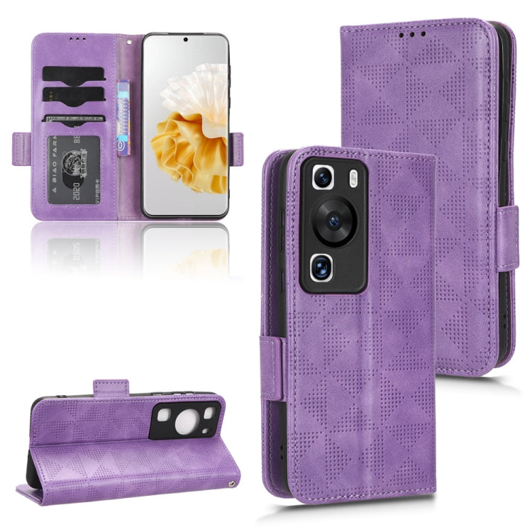 Custodia per telefono in pelle a triangolo simmetrico, For OPPO Find X6 5G, For OPPO Find X6 Pro 5G, For Huawei P60 Art, For Huawei P60 / P60 Pro