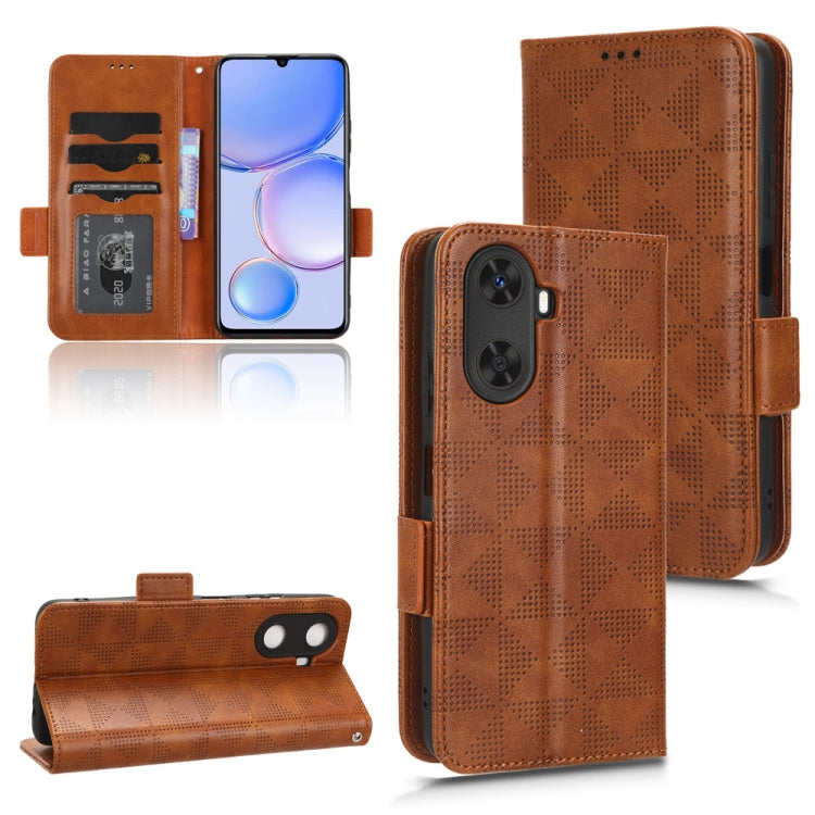 Custodia per telefono in pelle a triangolo simmetrico, For Huawei Enjoy 60 4G, For Blackview A85, For OnePlus Nord CE 3