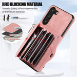 Custodia portafoglio con slot RFID per Samsung Galaxy S22+