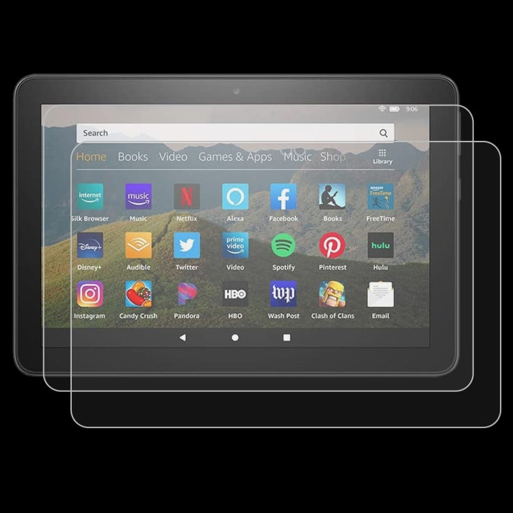 Pellicola vetro temperato antideflagrante 9H 0,3 mm per Kindle Fire HD 8 Plus e