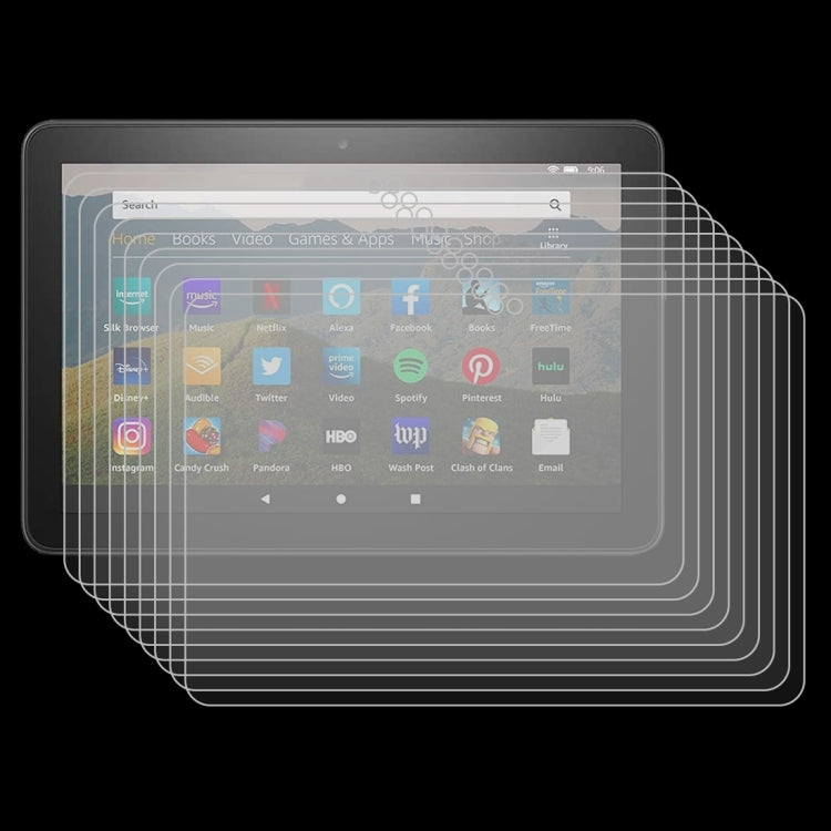 Pellicola vetro temperato antideflagrante 9H 0,3 mm per Kindle Fire HD 8 Plus