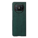 Custodia per telefono in PU con struttura in legno, For Huawei Mate X3