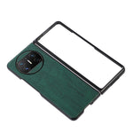 Custodia per telefono in PU con struttura in legno, For Huawei Mate X3