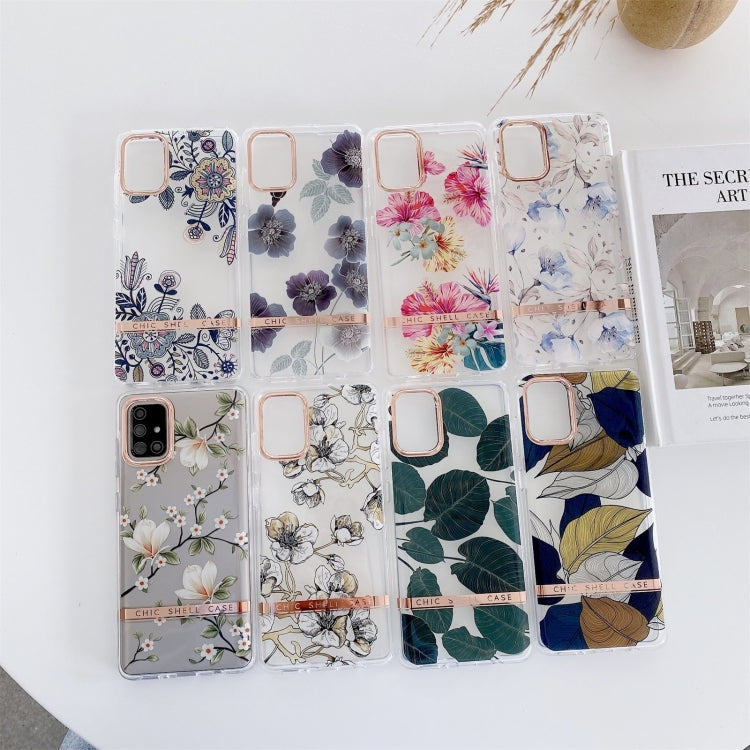 Custodia TPU traslucida motivo floreale per Samsung Galaxy A34 5G