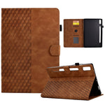 Custodia per tablet in pelle goffrata rombo, For Lenovo Tab M9, For Lenovo Tab P11 Gen 2, For Lenovo Tab P11 Pro Gen 2