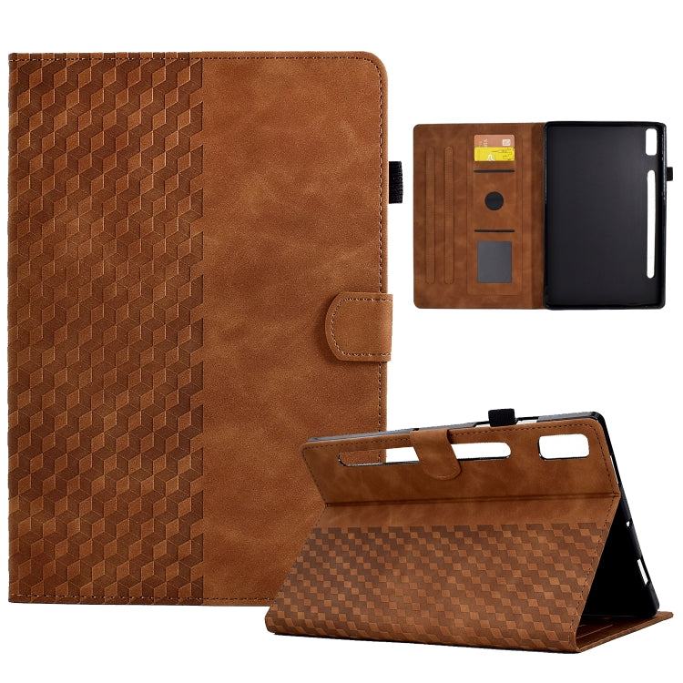 Custodia per tablet in pelle goffrata rombo, For Lenovo Tab M9, For Lenovo Tab P11 Gen 2, For Lenovo Tab P11 Pro Gen 2