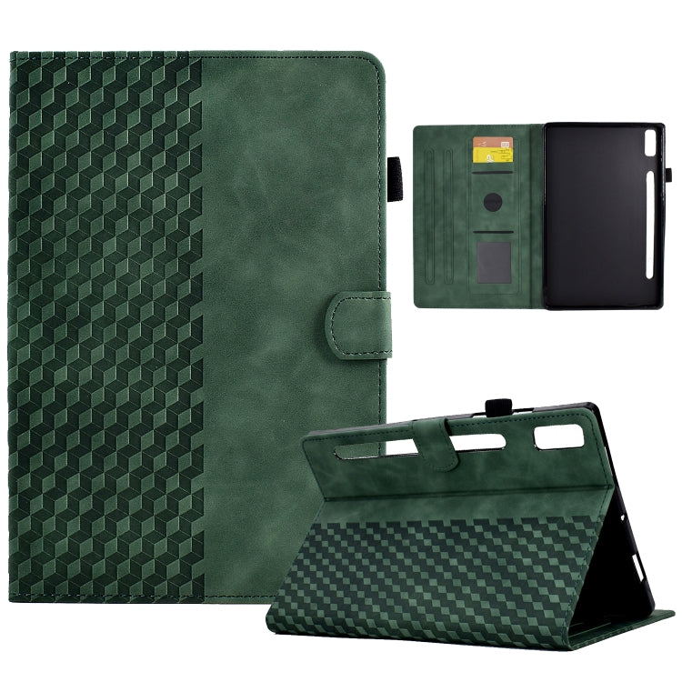 Custodia per tablet in pelle goffrata rombo, For Lenovo Tab M9, For Lenovo Tab P11 Gen 2, For Lenovo Tab P11 Pro Gen 2