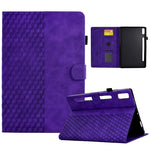 Custodia per tablet in pelle goffrata rombo, For Lenovo Tab M9, For Lenovo Tab P11 Gen 2, For Lenovo Tab P11 Pro Gen 2