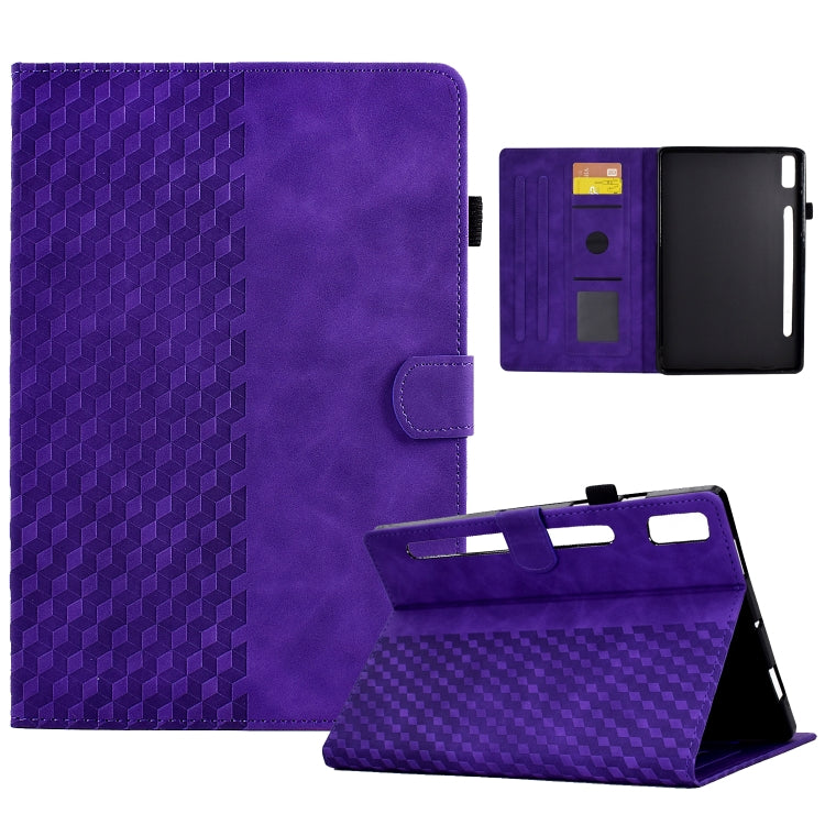 Custodia per tablet in pelle goffrata rombo, For Lenovo Tab M9, For Lenovo Tab P11 Gen 2, For Lenovo Tab P11 Pro Gen 2