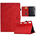 Custodia per tablet in pelle goffrata rombo, For Lenovo Tab M9, For Lenovo Tab P11 Gen 2, For Lenovo Tab P11 Pro Gen 2