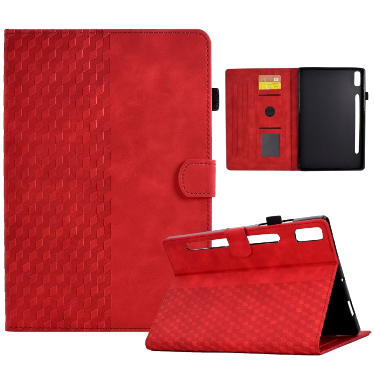 Custodia per tablet in pelle goffrata rombo, For Lenovo Tab M9, For Lenovo Tab P11 Gen 2, For Lenovo Tab P11 Pro Gen 2