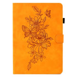 Custodia per tablet in pelle goffrata farfalla peonia, For Lenovo Tab M9, For Lenovo Tab P11 Gen 2, For Lenovo Tab P11 Pro Gen 2