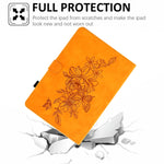 Custodia per tablet in pelle goffrata farfalla peonia, For Lenovo Tab M9, For Lenovo Tab P11 Gen 2, For Lenovo Tab P11 Pro Gen 2