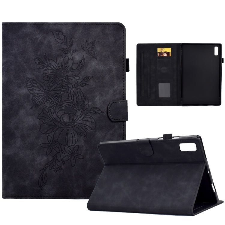 Custodia per tablet in pelle goffrata farfalla peonia, For Lenovo Tab M9, For Lenovo Tab P11 Gen 2, For Lenovo Tab P11 Pro Gen 2