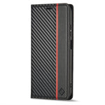 Custodia per telefono in pelle in fibra di carbonio LC.IMEEKE, For Xiaomi Redmi Note 12 Pro 4G Global