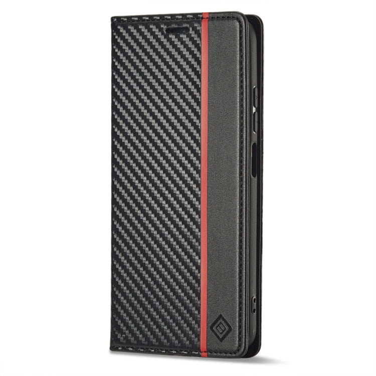 Custodia per telefono in pelle in fibra di carbonio LC.IMEEKE, For Xiaomi Redmi Note 12 Pro 4G Global