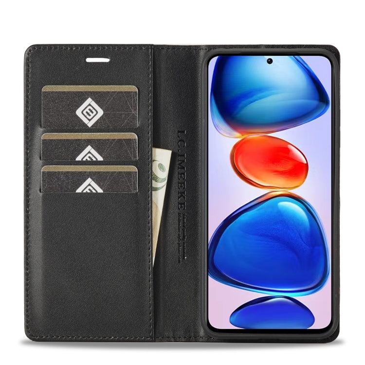 Custodia per telefono in pelle in fibra di carbonio LC.IMEEKE, For Xiaomi Redmi Note 12 Pro 4G Global