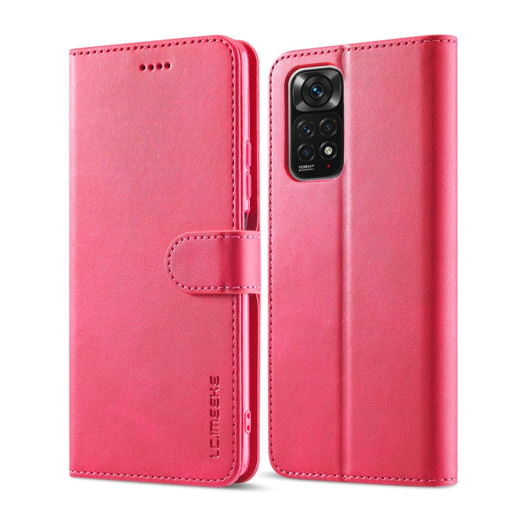 LC.IMEEKE Custodia in pelle a vibrazione orizzontale con struttura in vitello, For Xiaomi Redmi Note 12 Pro 4G Global