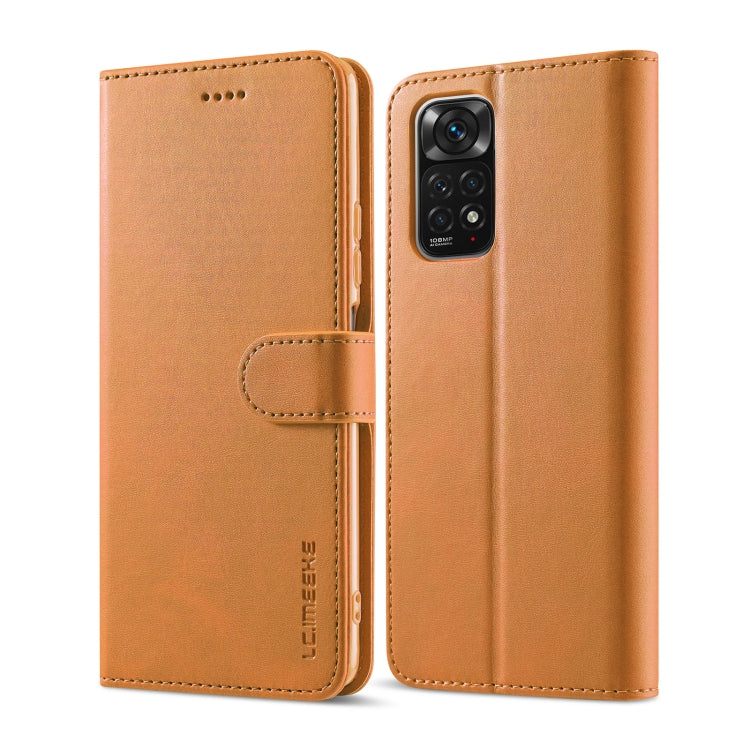 LC.IMEEKE Custodia in pelle a vibrazione orizzontale con struttura in vitello, For Xiaomi Redmi Note 12 Pro 4G Global