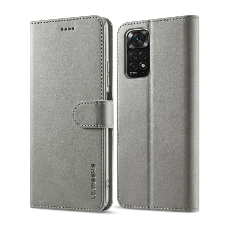 LC.IMEEKE Custodia in pelle a vibrazione orizzontale con struttura in vitello, For Xiaomi Redmi Note 12 Pro 4G Global