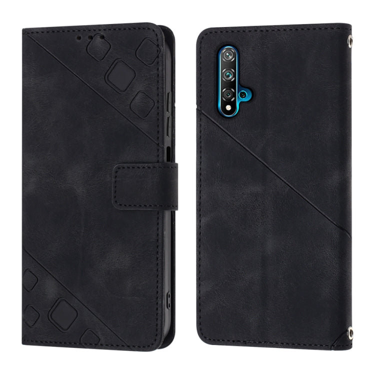 Custodia per telefono in pelle goffrata effetto pelle, For Huawei nova 5T / Honor 20, For Huawei nova 10, For Huawei nova 10 Pro, For Huawei P20 lite 2019 / nova 5i