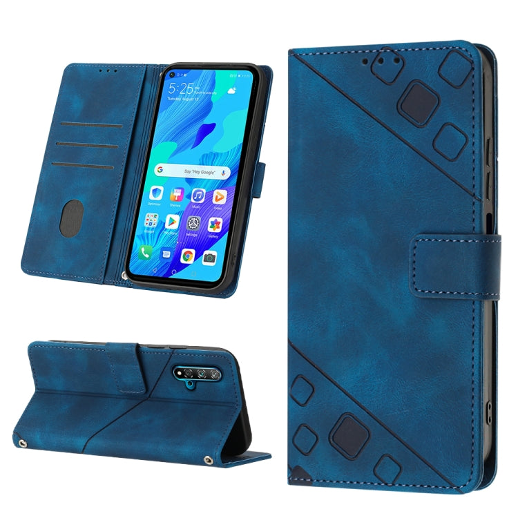 Custodia per telefono in pelle goffrata effetto pelle, For Huawei nova 5T / Honor 20, For Huawei nova 10, For Huawei nova 10 Pro, For Huawei P20 lite 2019 / nova 5i