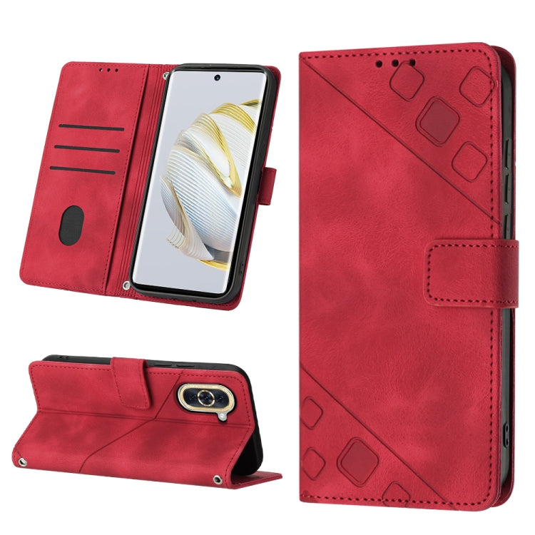 Custodia per telefono in pelle goffrata effetto pelle, For Huawei nova 5T / Honor 20, For Huawei nova 10, For Huawei nova 10 Pro, For Huawei P20 lite 2019 / nova 5i