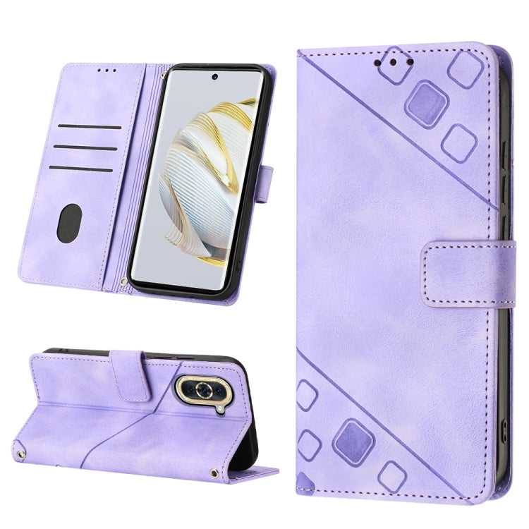 Custodia per telefono in pelle goffrata effetto pelle, For Huawei nova 5T / Honor 20, For Huawei nova 10, For Huawei nova 10 Pro, For Huawei P20 lite 2019 / nova 5i