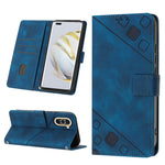 Custodia per telefono in pelle goffrata effetto pelle, For Huawei nova 5T / Honor 20, For Huawei nova 10, For Huawei nova 10 Pro, For Huawei P20 lite 2019 / nova 5i
