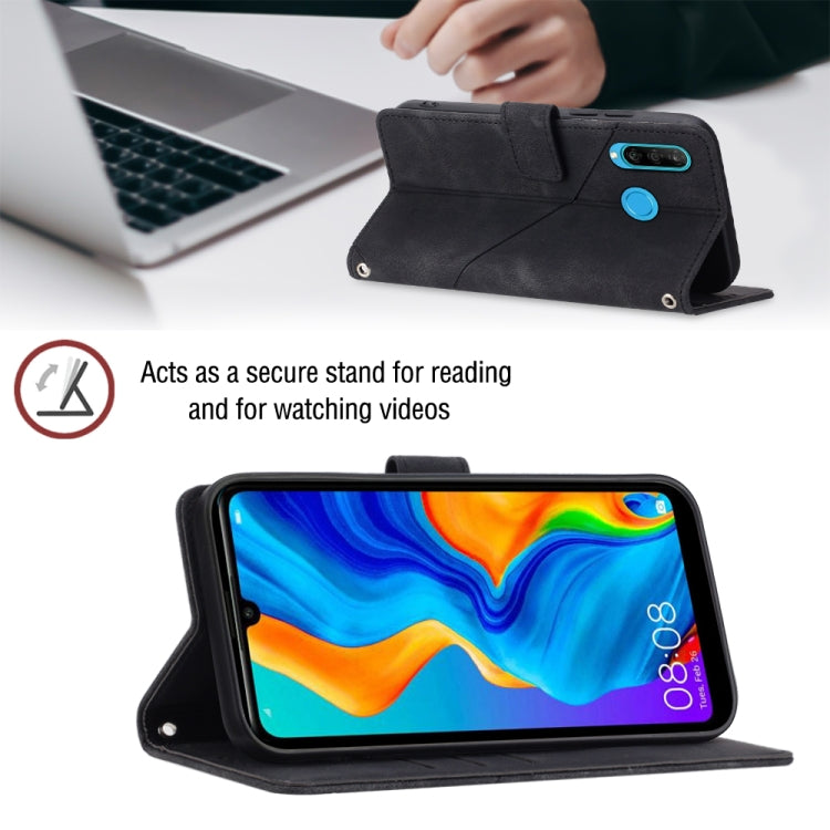 Custodia per telefono in pelle goffrata effetto pelle, For Huawei P30 lite, For Huawei P30 Pro, For Huawei P40 lite/nova 6 SE / nova 7i, For Huawei Enjoy 7S/Honor 9 Lite/Honor 9i