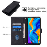Custodia per telefono in pelle goffrata effetto pelle, For Huawei P30 lite, For Huawei P30 Pro, For Huawei P40 lite/nova 6 SE / nova 7i, For Huawei Enjoy 7S/Honor 9 Lite/Honor 9i