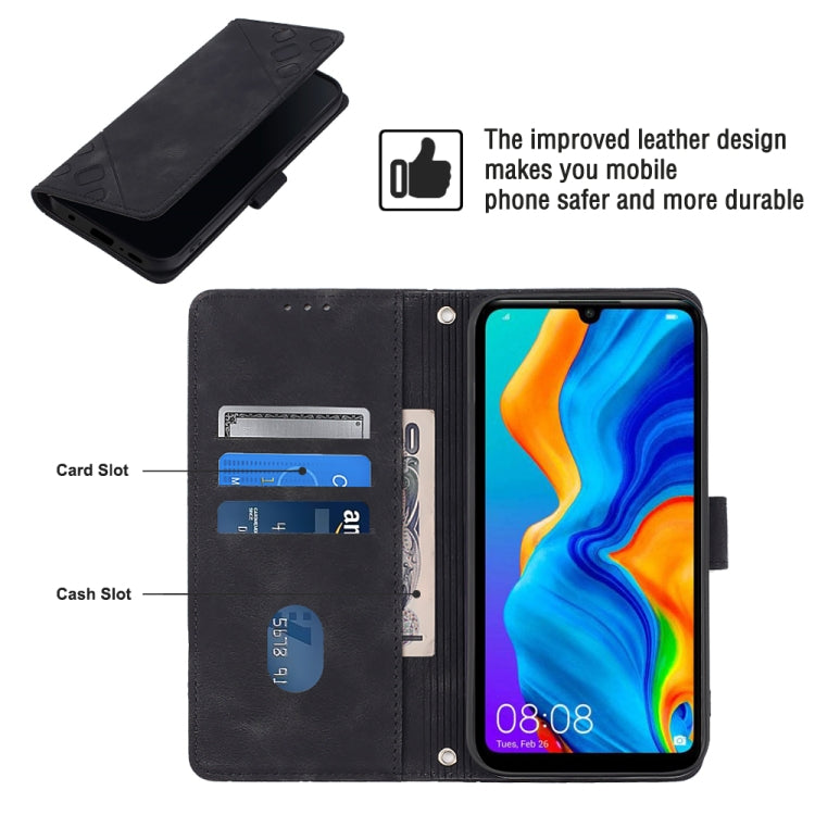 Custodia per telefono in pelle goffrata effetto pelle, For Huawei P30 lite, For Huawei P30 Pro, For Huawei P40 lite/nova 6 SE / nova 7i, For Huawei Enjoy 7S/Honor 9 Lite/Honor 9i